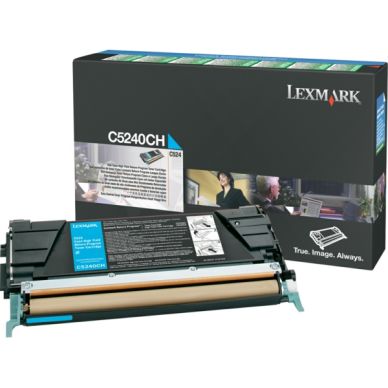 LEXMARK Tonerkassett cyan 5.000 sidor return