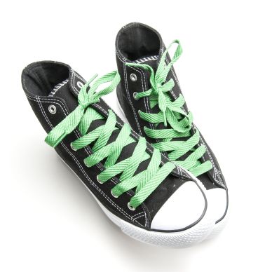 Image of Springyard Shoelaces, green, 130 cm
