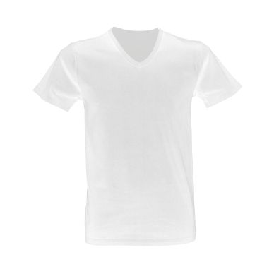 Image of inkClub T-shirt for men, V-neck, white L, 3-pack