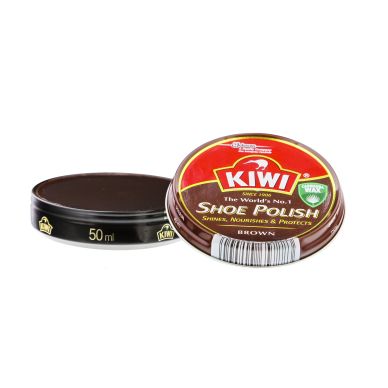 Image of Kiwi Shoe polish, soft paste, brown