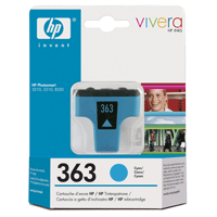 Image of HP HP 363 Cyan Original Ink Cartridge 400 pages