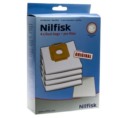 Image of NILFISK Dust bags, synthetic fibre, 4pcs. + Micro filter