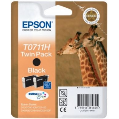 EPSON Bläckpatron svart högkapacitet 22,2ml 2-pack