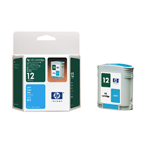Image of HP Ink Cartridge cyan No 12 55 ml