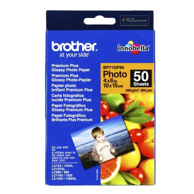 BROTHER Fotopapper Glossy 10x15 50 ark 260g