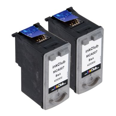 Image of inkClub Ink Cartridge black 21ml, 2-pack