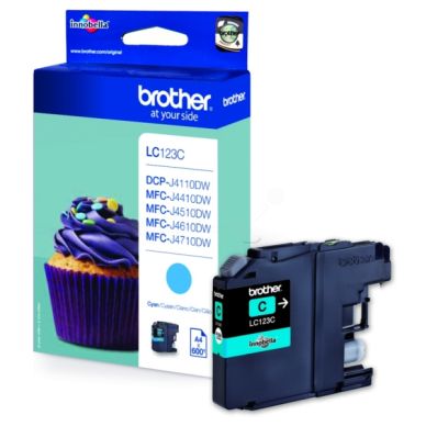 BROTHER Bläckpatron cyan, 600 sidor