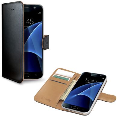 Celly Celly Wallet Case Galaxy S7 Sv/be