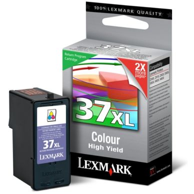 LEXMARK Bläckpatron 3-färg Nr 37XL, Return