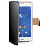 Celly Wallet Case Xperia Z3 Black/Beige Celly Wallet Case Xperia Z3 Black/Beige