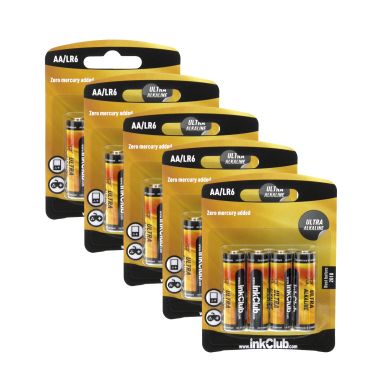 Image of inkClub Battery 1,5 V AA,(LR6) Alkaline (20-pack)