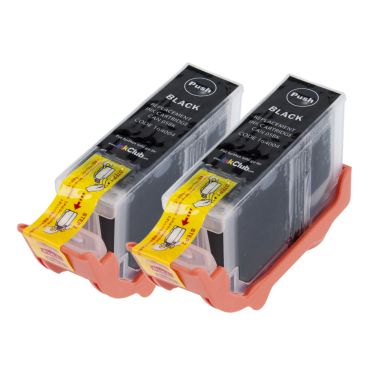 Image of inkClub Ink Cartridge black pigmented 24ml, 2-pack