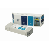 Image of HP Ink Cartridge cyan No 81 680ml Dye