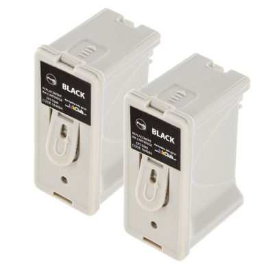 inkClub Bläckpatron svart 500sidor, 2-pack