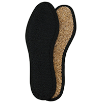 Image of Ecco Insoles, cotton on latex cushion, black, size 36
