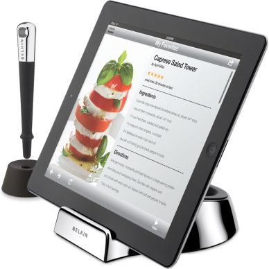Image of Belkin, kitchen support with touch pen for tablets, black/si