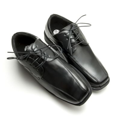 Image of Springyard Shoelaces, cotton, thin, waxed, round, black, 65 cm