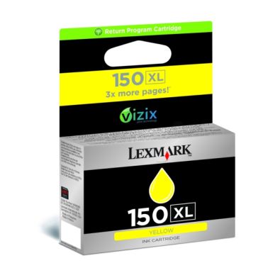 LEXMARK Bläckpatron gul Nr 150XL, High Yield, Return