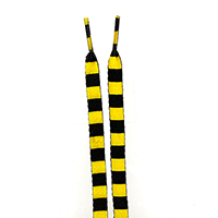 Image of inkClub Shoelaces, black-yellow, 90 cm