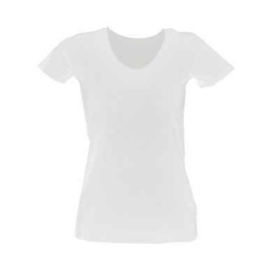 Image of inkClub T-shirt for women, V-neck, white L, 3-pack