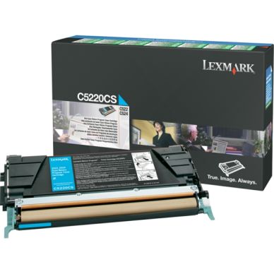 LEXMARK Tonerkassett cyan 3.000 sidor return