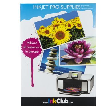 Image of inkClub DVD case inserts in photo quality, 10 sheets, 280g
