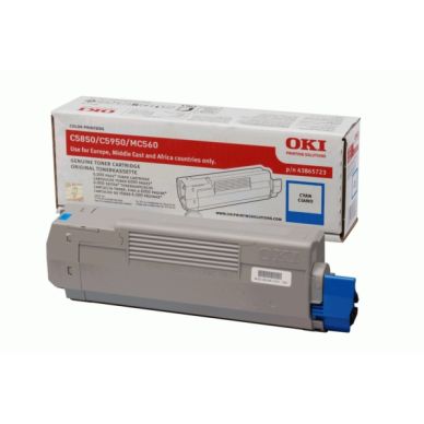 OKI Tonerkassett cyan 6.000 sidor
