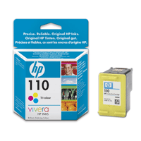 Image of HP HP 110 Tri-color Original Ink Cartridge 55 pages
