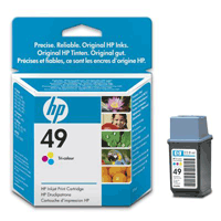 Image of HP HP 49 Large Tri-color Original Ink Cartridge 350 pages