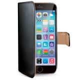 Celly custodia a portafoglio iPhone 6 Nero/Beige Celly custodia a portafoglio iPhone 6 Nero/Beige