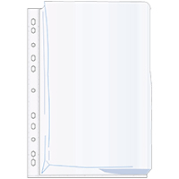 Image of Plastic pocket expanding PP A4 embossed 0.17