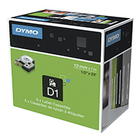 Image of DYMO Marker tape D1 12mm clear/white