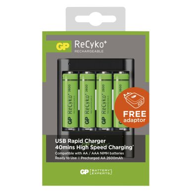 GP BATTERIES GP Recyko Pro U421 + 4st 2600 AA
