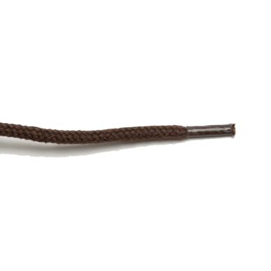 Image of Springyard Shoelaces, cotton, robust, round, dark brown, 90 cm
