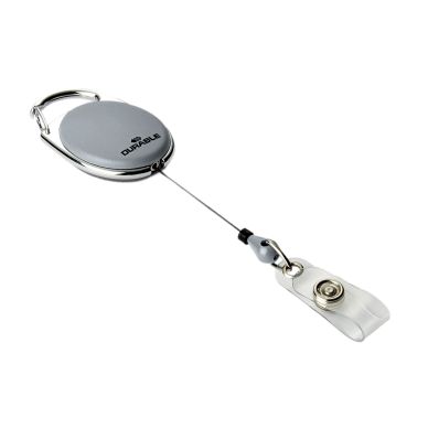 Image of Card holder DURABLE reel grey with button (10)