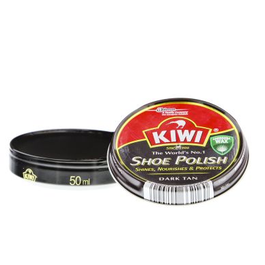 Image of Kiwi Shoe polish, soft paste, dark brown