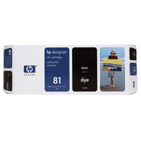 Image of HP Ink Cartridge black No 81 680ml Dye