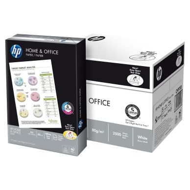 HP Kontorpapir, 2500 ark, ulinjerte, uhullede, A4, 80g