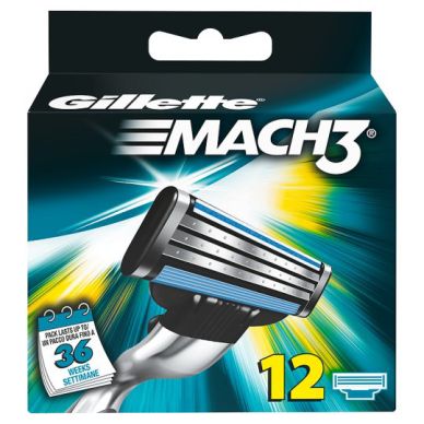 Gillette Gillette Mach3 12 stk barberblad