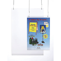 Image of Free-hanging plastic pockets A4 punched