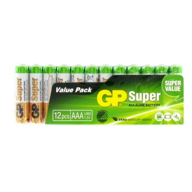 Image of GP BATTERIES Battery 1,5 V AAA, Alkaline (12-pack)