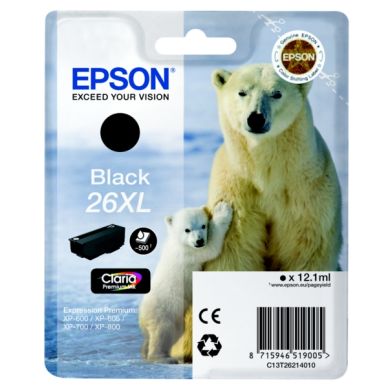 EPSON Bläckpatron svart, 500 sidor, hög kapacitet