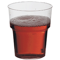 Image of Plastic glass hard 24cl 25 pack