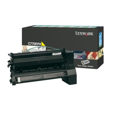 LEXMARK Tonerkassett gul 10.000 sidor, hög kapacitet return