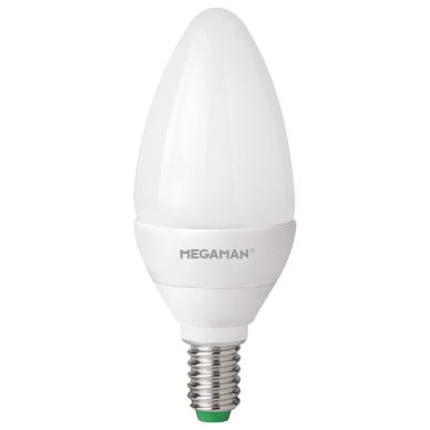 Image of MEGAMAN LED Candle B35, opal, 2 Watt