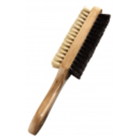 Image of Springyard Shoe brush, two-sided, wooden handle