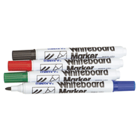 Image of Whiteboard Marker MARVY round 4 colour pack