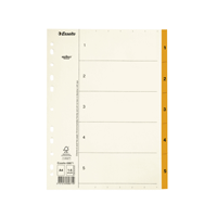 Image of Card index Servo A4 1-5 orange, 20
