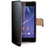 Celly Wallet Case Xperia Z2 Black/Beige Celly Wallet Case Xperia Z2 Black/Beige