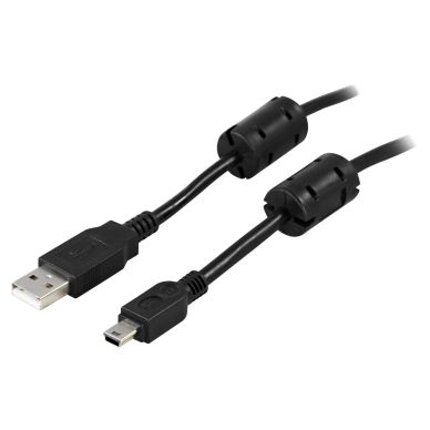 DELTACO DELTACO USB 2.0 kabel Typ A Ha - Typ Mini B Ha 2m